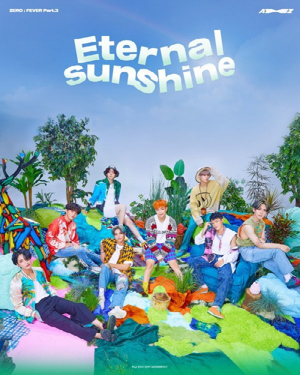 Ateez released a group concept photo of his new album Xero: Sea Fever Part 3 (ZERO: FEVER Part.3) through the official SNS on the 24th.In the photo, Atez is staring at the camera while taking a free pose under the blue sky with a rainbow.The members gathered around the leader Hong Jung gave points to the costumes of unique patterns with bucket hats and cardigans, and boasted 8-color boys.In particular, the title logo Eternal Sunshine above the members heads attracts attention, which is combined with the phrase Youre my Shining star in the comeback poster released earlier, and makes them expect a bright and refreshing Atez.Ateezs new album Xero: Sea Fever Part 3 will be released about half a year after the Mini 6 album released by Ateez in March, and will be ready for a comeback by opening various teaser contents such as personal concept photo and performance preview in the future.Atezs new newsletter Xero: Sea Fever Part 3 (ZERO: FEVER Part.3) will be available on September 13 at 6 pm on major music sites.