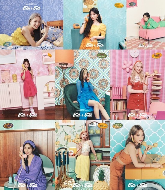 Fromis 9 is in the comeback county.Pledis Entertainment released its special single Talk & Talk (Talk & Talk) official photo from Fromis 9 on the 26th.Nine people, nine colors, caught the eye.The members enjoyed their leisure in nine spaces; first, Jang Gyu-ri showed off a refreshing vibe in a yellow frill costume; Song Ha-young, along with the magazine, emanated a retro mood.Lee Chae-young, Lee Na-kyung and Lee Sae Rom boasted a water-watered visual; Baek Ji-heon and Park Ji-won showed off their high-teen sensibility.Lee Seo-yeon and No Ji-sun raised expectations for new news with a mature feeling.Tok-An-Tok is a refreshing autumn song. Fromis 9 has been introducing bright and healthy music such as Love Night, Phil Good and Wi Go. It has predicted an upgraded music color.Hes already reacting. Hes probably going to do that, too. Fromis 9 recently moved to Pledis Entertainment.