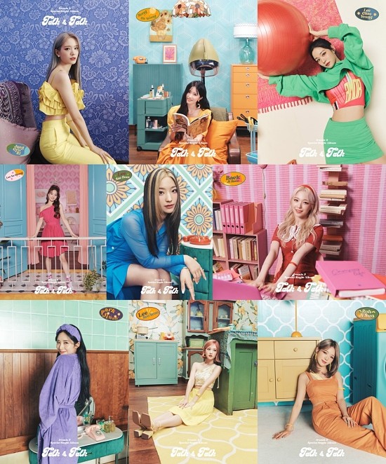 Fromis 9 is in the comeback county.Pledis Entertainment released its special single Talk & Talk (Talk & Talk) official photo from Fromis 9 on the 26th.Nine people, nine colors, caught the eye.The members enjoyed their leisure in nine spaces; first, Jang Gyu-ri showed off a refreshing vibe in a yellow frill costume; Song Ha-young, along with the magazine, emanated a retro mood.Lee Chae-young, Lee Na-kyung and Lee Sae Rom boasted a water-watered visual; Baek Ji-heon and Park Ji-won showed off their high-teen sensibility.Lee Seo-yeon and No Ji-sun raised expectations for new news with a mature feeling.Tok-An-Tok is a refreshing autumn song. Fromis 9 has been introducing bright and healthy music such as Love Night, Phil Good and Wi Go. It has predicted an upgraded music color.Hes already reacting. Hes probably going to do that, too. Fromis 9 recently moved to Pledis Entertainment.