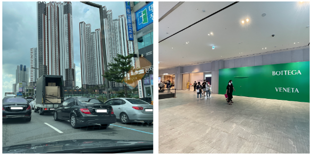 롯데백화점 동탄점은 입지와 MD 측면에서 경쟁 점포에 비해 약세다. /사진=이현석 기자 tryon@