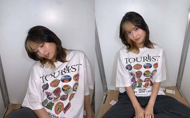 TWICE MOMO has given off its appeal.On the 31st, MOMO posted several photos on the official Instagram of TWICE without any comment.MOMO in the photo shook Fan heart in a hip atmosphere.He showed a very strong stylistic style with two-tone hair that gave a point to the bangs. He posed freely in a T-shirt with a big TOURIST.MOMO, which has perfect charm and perfect charm, smiled with a beautiful ball painted with peach.In that appearance, fans admired Hair style is cool, It is so cute and King not queen.Meanwhile, the music video Dance The Night Away by the group TWICE (TWICE), which MOMO belongs to, proved popular by breaking 300 million views on YouTube.