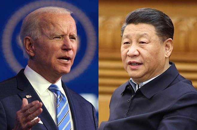 조 바이든 미국 대통령과 시진핑 중국 국가주석. /AP 연합뉴스