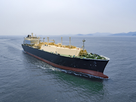 대우조선해양이 건조한 액화천연가스(LNG) 운반선. 대우조선해양 제공