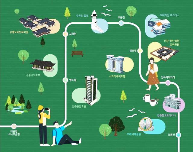 '걸어야 보이는 강릉' 안내 책자 표지. 한국관광공사 제공