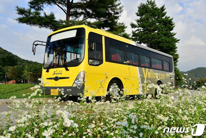 전남 장성군의 농촌버스.© News1