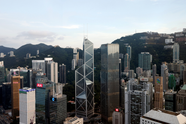 홍콩 상업중심가 풍경. /로이터연합뉴스
