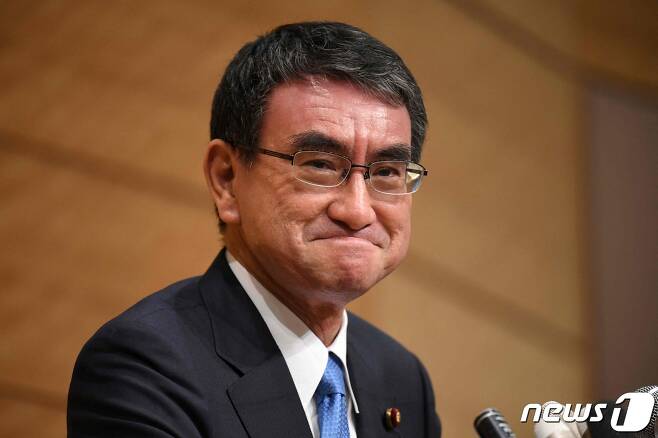 고노 다로 일본 행정개혁 담당상 <자료사진> © AFP=뉴스1