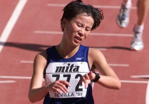 사진= 1999년 국제대회에 출전한 북한 육상선수 정성옥, IMDB