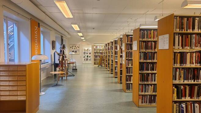 스웨덴 예테보리대 인문도서관 내에 위치한 ‘크빈삼’ 자료실 풍경.