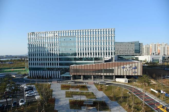 A headquarters building of National Pension Service Investment Management in Jeonju, North Jeolla Province (NPS)