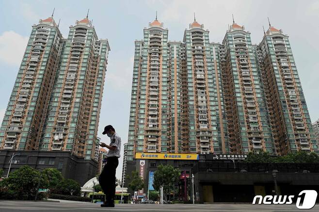 중국 건설사 헝다그룹이 지은 한 아파트 © AFP=뉴스1