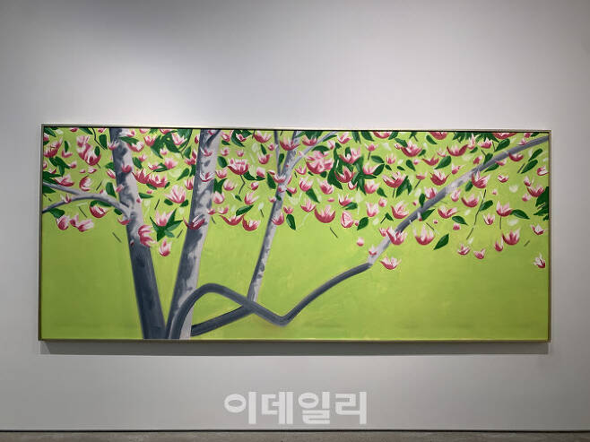 리안갤러리 15주년 기념전에 전시된 알렉스 카츠의 ‘매그놀리아’(Magnolia·2005)(사진=이데일리 김은비)