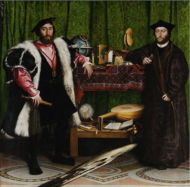 한스 홀바인의 <대사들>(1533). 길 제공