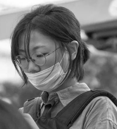 Yi Jae-im, an activist with the Korean People’s Solidarity Against Poverty. Courtesy of the Climate Strike