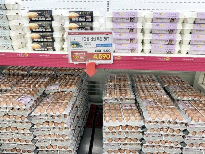 농협(회장 이성희)경제지주에서는 추석 이후에도 계란가격 불안정 해소와 소비자 장바구니 부담을 덜기 위해 24일부터 10월 27일까지 34일간‘농협안심계란 물가안정 특별할인행사’를 지난달에 이어 추가로 진행한다