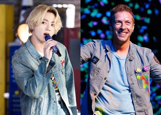 방탄소년단 정국(BTS JUNGKOOK)과 크리스 마틴(Chris Martin)