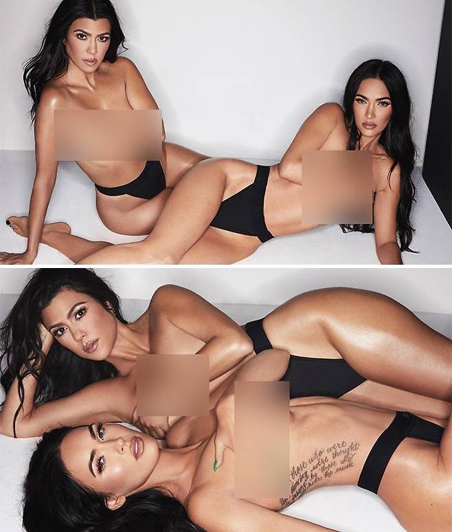 할리우드 배우 메간 폭스, 할리우드 스타 코트니 카다시안/사진=메간 폭스 인스타그램