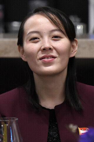 2018년 2월 평창동계올림픽 남북 고위급 만찬에 참석한 북한 김여정 노동당 부부장 모습(사진=사진공동취재단).