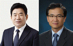 한일의원연맹 회장 김진표 의원 (왼쪽), 박홍규 고려대 교수 (오른쪽)