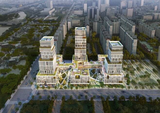광주광역시가 서구 치평동에 2024년 선보일 광주형 평생주택 조감도.