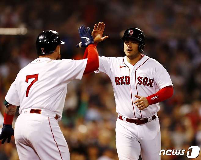 보스턴은 양키스, 토론토보다 향후 경기 일정이 유리하다. © AFP=뉴스1