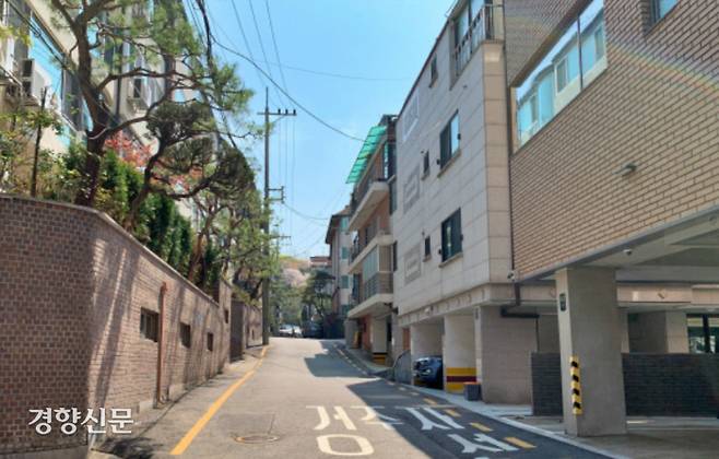 서울의 한 빌라 밀집지역. 경향신문 자료사진