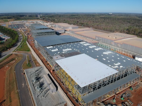 SK이노베이션이 미국 조지아 주에 건설 중인 배터리 공장. 사진제공 | SK이노베이션