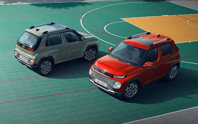 현대자동차가 최근 공개한 경형 SUV ‘캐스퍼’. 2002년 아토스 단종 이후 19년 만에 현대가 다시 내놓은 경차다. /현대자동차