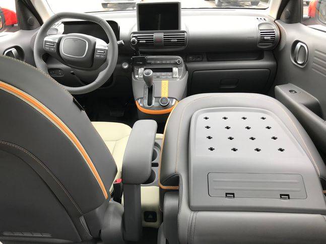 동승석을 앞으로 접은 모습. ⓒ데일리안 박영국 기자