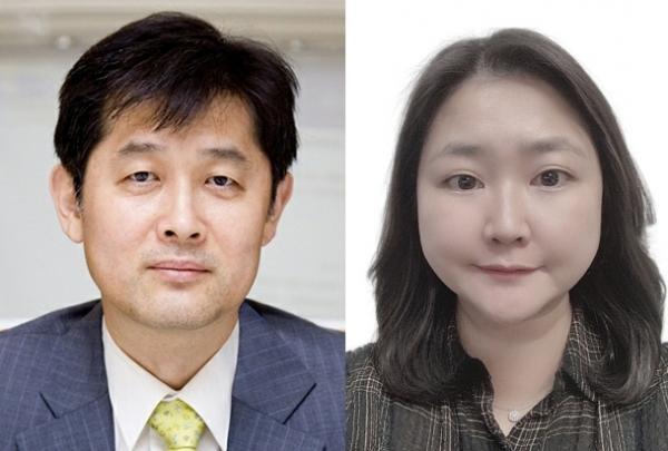 권준수(왼쪽) 교수와 김민아 교수