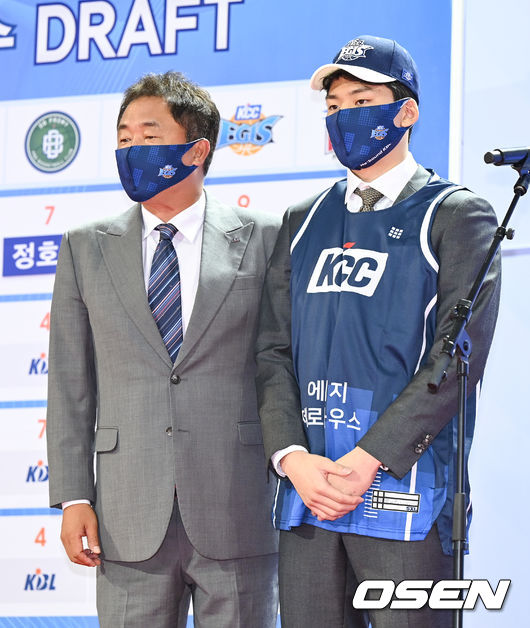1라운드 9순위 KCC에 지명된 김승기 감독의 둘째 김동현.