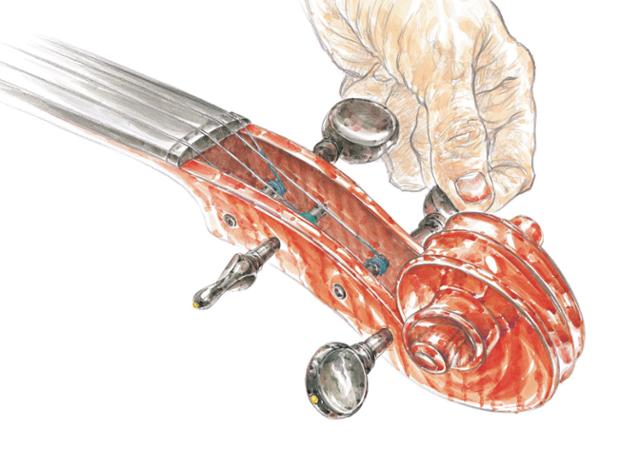 바이올린과 더불어 '일하는 여성'의 손은 그림책 '앙코르'의 주인공이다. 이야기꽃 제공
