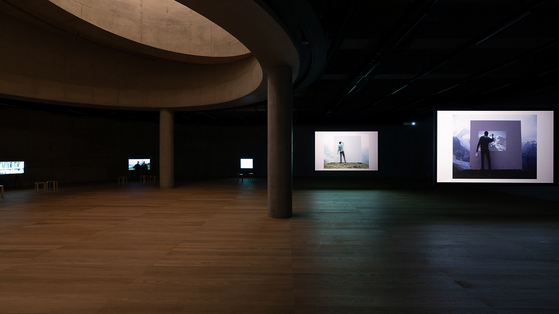 The exhibition space on floor B2 in the new SongEun museum building designed by Herzog & de Meuron [SONGEUN]