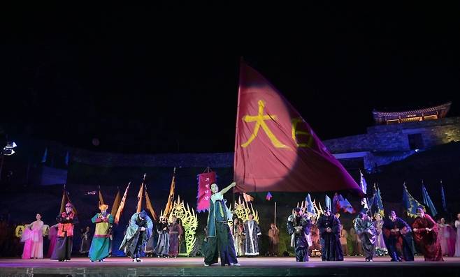 백제문화제 대표작 웅진판타지아 공연장면.(3)