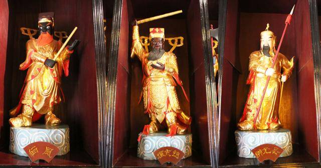 징허도원의 천병천장 중 풍백, 조현단, 악원사. ⓒ최종명