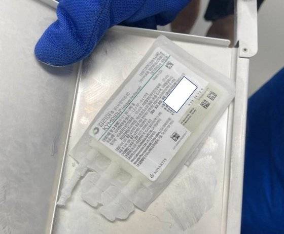 미국 노바티스사의 백혈병 원샷 치료제 킴리아. 사진 노바티스
