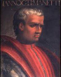 잔노초 마네티는 ‘인간이야말로 가장 완벽한 존재이기에 신이 인간의 형상일 것’이라는 대범한 주장으로 가장 잘 요약된다. 위키피디아