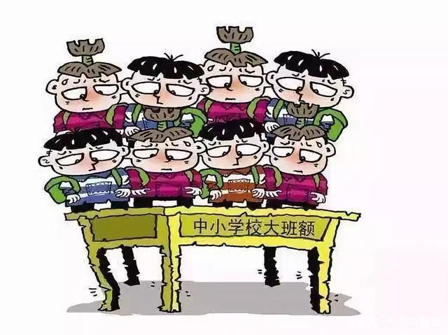 중국 일선 학교의 과밀학급을 풍자한 그림. 왕이 캡처