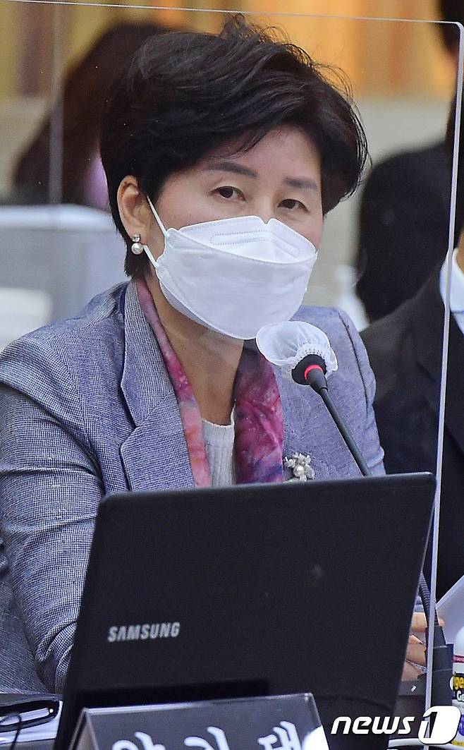 백혜련 더불어민주당 의원.© News1 국회사진취재단