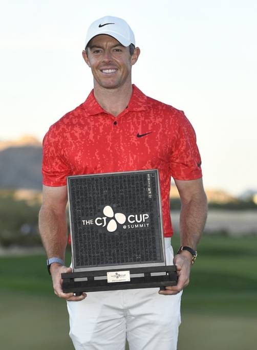 2021년 미국프로골프(PGA) 투어 더 CJ컵 대회 우승을 차지한 로리 맥길로이. 사진제공=게티 이미지 for 더 CJ컵