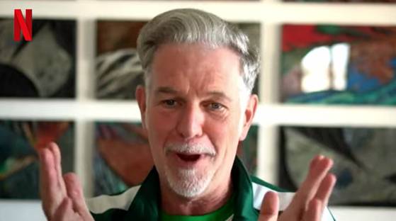 넷플릭스 최고경영자 리드 헤이스팅스. 〈사진=유튜브 넷플릭스 IR 채널〉