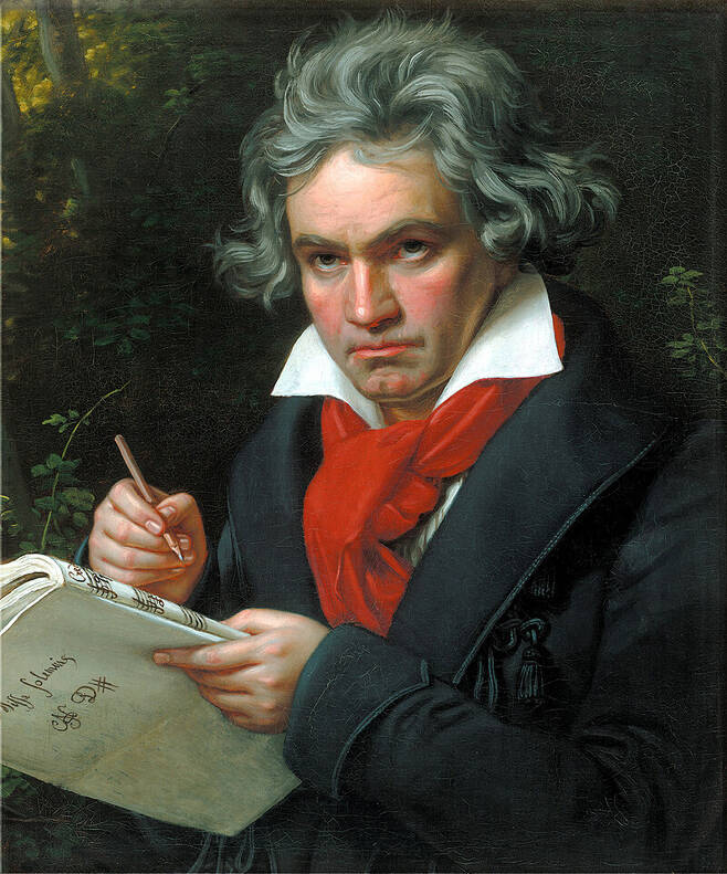 베토벤 초상화(1820). 위키미디어 코먼스