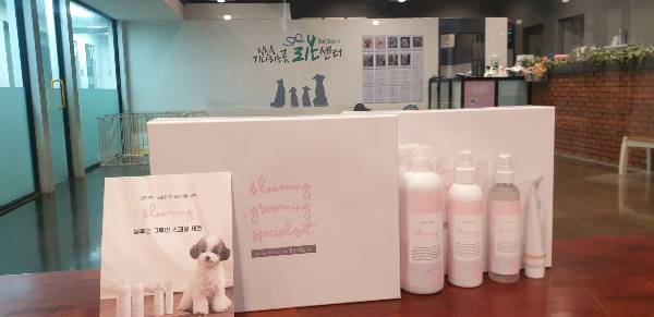 강동구 유기동물 분양센터의 제품 수령 사진/사진제공=브리지테일