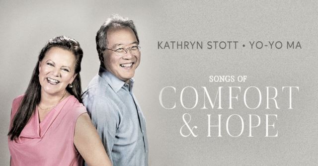 요요마가 팬데믹 기간 연주 영상을 SNS에 올리던 프로젝트는 지난해 12월 ‘Songs of comfort and Hope(위로와 희망의 노래들)’ 앨범 발매로 이어졌다. 1985년부터 호흡을 맞춰온 피아니스트 캐서린 스톳이 함께 했다.