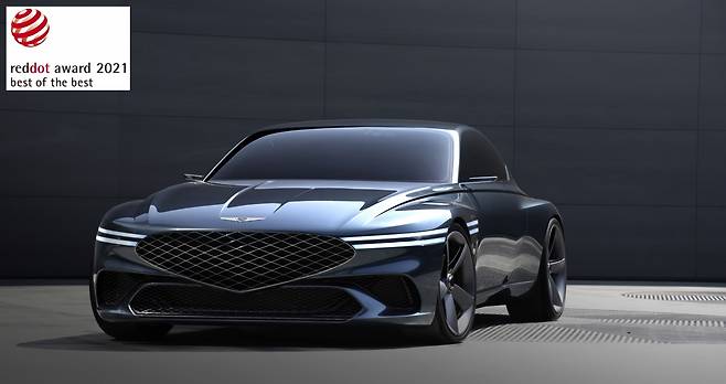콘셉트카 ‘제네시스 엑스’가 레드 닷 어워드 디자인 콘셉트 분야 최우수상을 받았다. /사진=제네시스