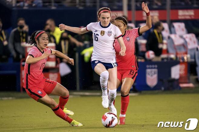한국이 세계최강 미국과의 원정 경기에서 0-0으로 비겼다. © AFP=뉴스1