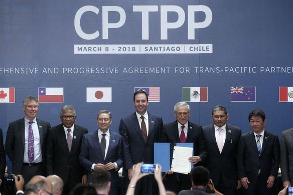 CPTPP는 미국을 제외한 11개 국가가 2018년 결성한 경제 협력체다. / AP연합