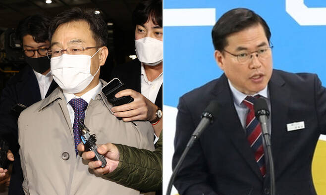 (왼쪽부터) 화천대유 대주주 김만배씨와 유동규 전 성남도시개발공사 기획본부장.