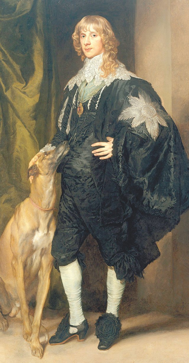 1630년대에 그려진 영국 제1대 리치먼드 공작 제임스 스튜어트의 초상화. 그림에서 그는 힐을 신고 있다. 17세기 영국 남성 복식에서 힐은 빼놓을 수 없는 패션 아이템이자 지위의 상징이었다. 아날로그 제공