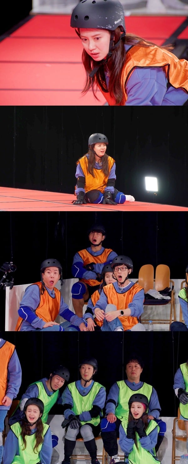 Running Man Song Ji-hyo appeared scared ahead of missionOn SBS Running Man, which is broadcasted today (24 Days), the story of Song Ji-hyo, who is not afraid, has become the strongest coward in front of a mission of the previous level, will be revealed.The recent recording conducted the Bokbulbok Show mission, which falls to the floor immediately after selecting a fake styrofoam foothold among the two footholds installed in the same heat.As well as a set of enormous heights and scales, the members who saw the Bokbulbok Show foothold, which is never distinguished by the naked eye, were afraid to respond to fear and to thrill.Unlike the members who are known as cowards, Song Ji-hyo, who is famous for his usual strength, has presented Top Model.Song Ji-hyo has been in a state of fear for a while, succeeding in bungee jumping at the 223m Macau Tower and sleeping on a 7m zenga.So all the members expected Song Ji-hyo to boldly top Model, but Song Ji-hyo, who stood on the footboard, said, I am floating now!I am so scared! I was afraid, my legs untied and my legs were sitting down.The members who saw this were more afraid, saying, If Song Ji-hyo does not work, we will not do it! And they were surprised by Song Ji-hyos unfamiliar coward.On the other hand, Running Man Official Cheerboy Yoo Jae-Suk showed the appearance just before crying from the beginning, and Kim Jong-kook, who is also a talented person, showed a nervousness.Running Man airs today (24 Days) at 5 p.m.
